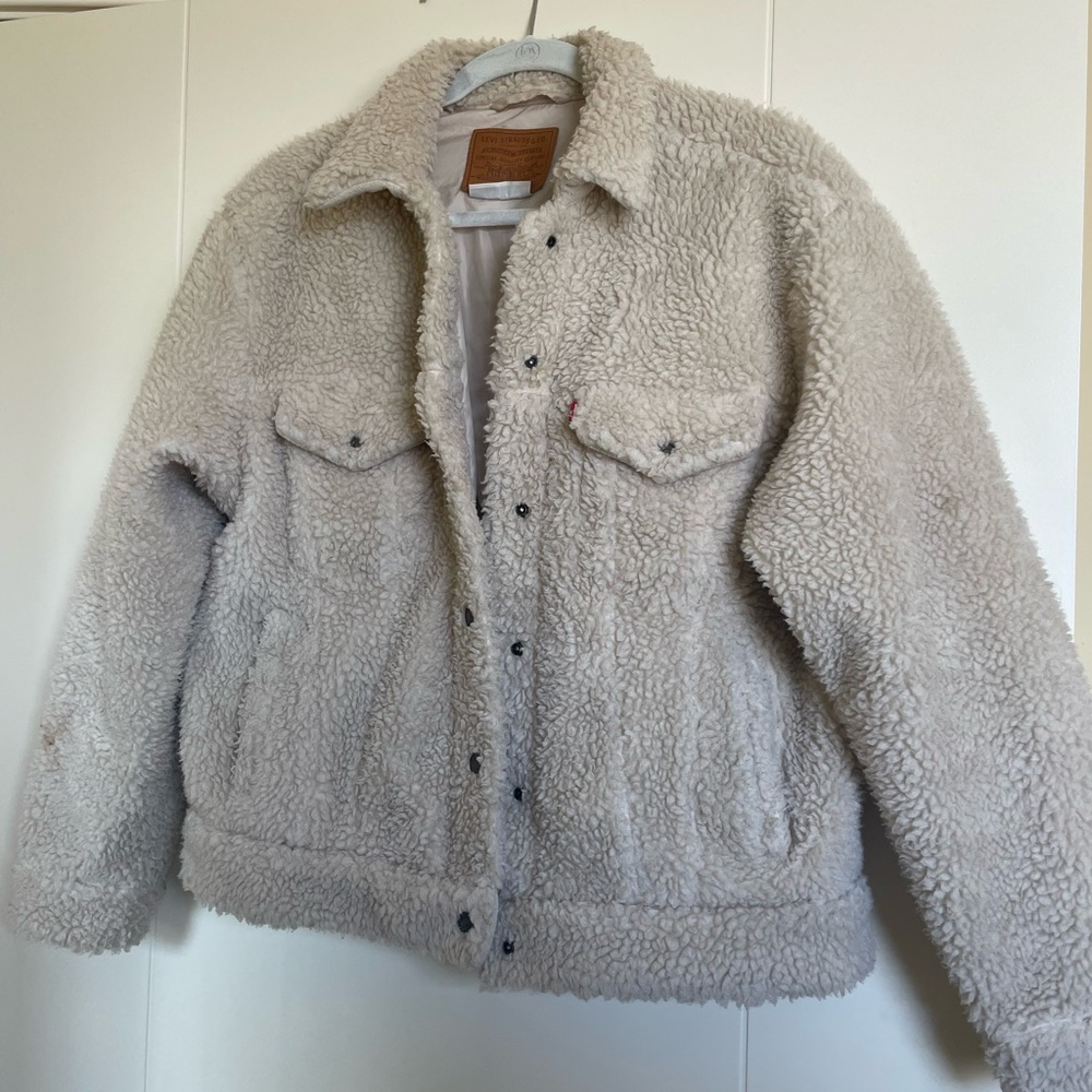 Levi Strauss Sherpa Trucker Jacket - Womens Medium